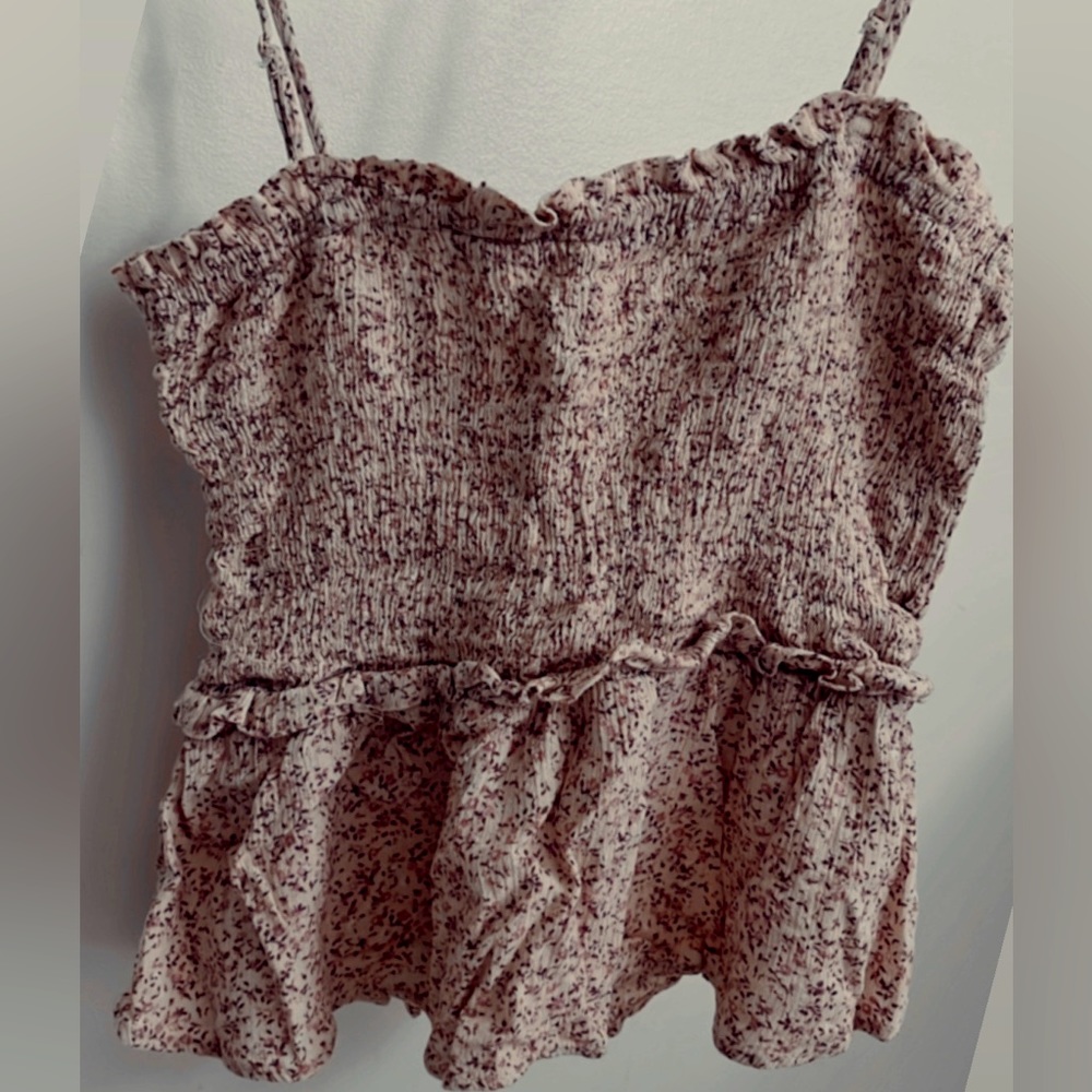 Baby pink tank.